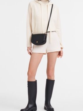 Longchamp XSmall pure Epure Leather Crossbody Saddle Bag